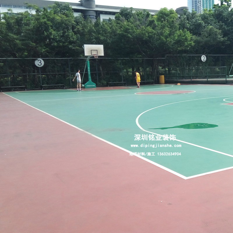 深圳眾裁俱樂部硅PU籃球場(chǎng)案例